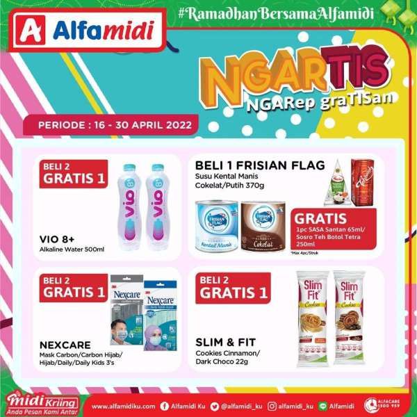 Promo Alfamidi Serba Gratis 1 Berlaku hingga 30 April 2022, Cek di Sini!