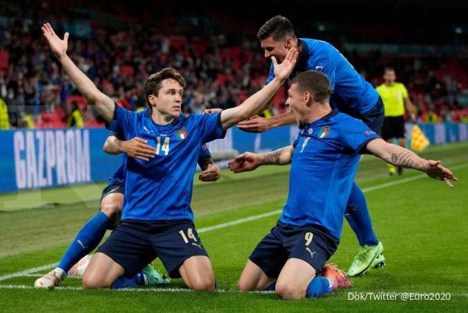 Hasil Euro 2020 Italia vs Austria: Gli Azzurri tekuk Unsere Burschen 2-1