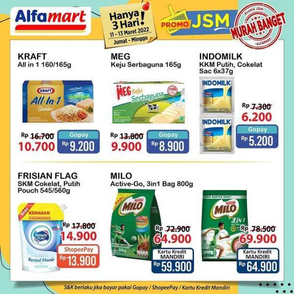 Promo JSM Alfamart Terbaru 11-13 Maret 2022