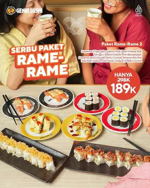 Promo Genki Sushi Paket Rame-Rame 2