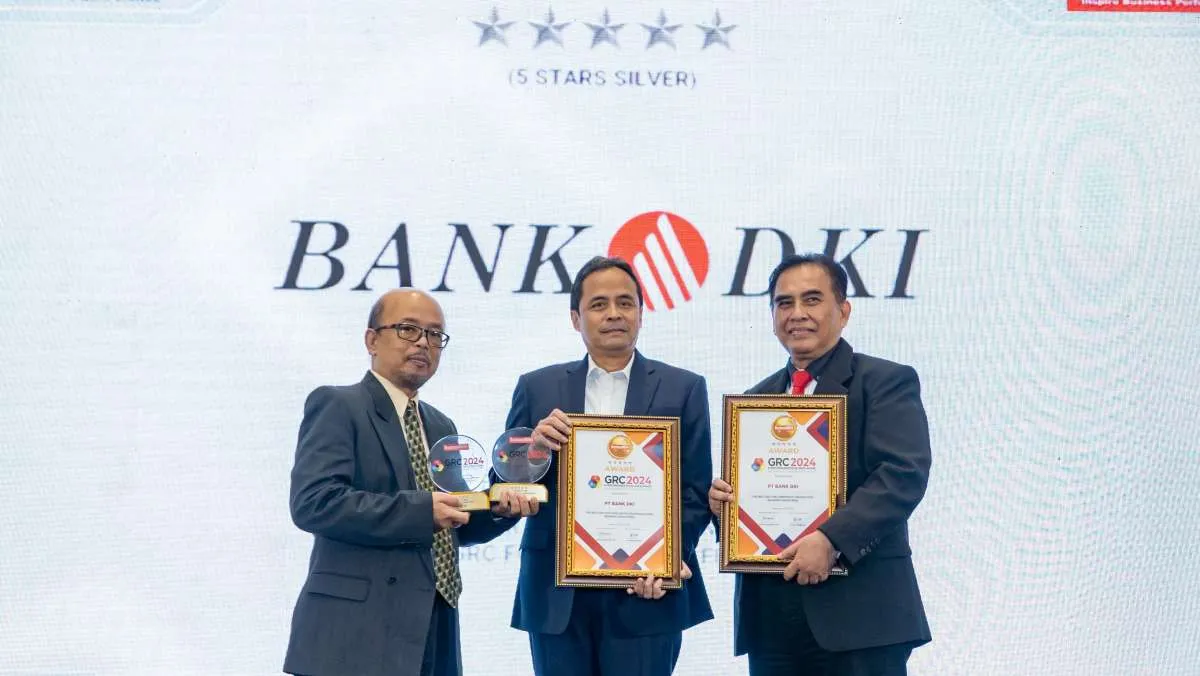 Bank DKI Sabet Tiga Penghargaan GRC & Performance Excellence Award 2024