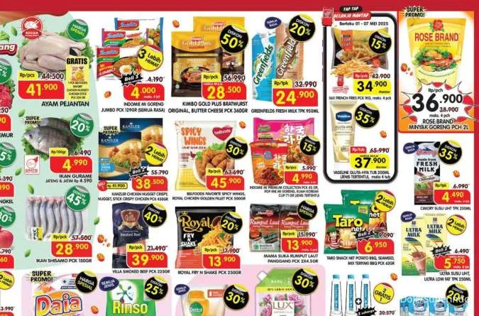 Promo Superindo Hari Ini 5-8 Mei 2025, Melon Red Sweet-Rinso Bubuk Diskon 25%