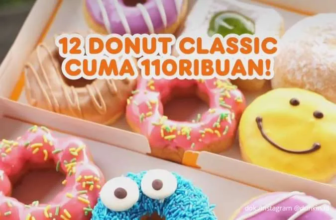 Promo Dunkin Super Hemat sampai 20 Juli 2025, 1 Lusin Donut Classics Harga Spesial