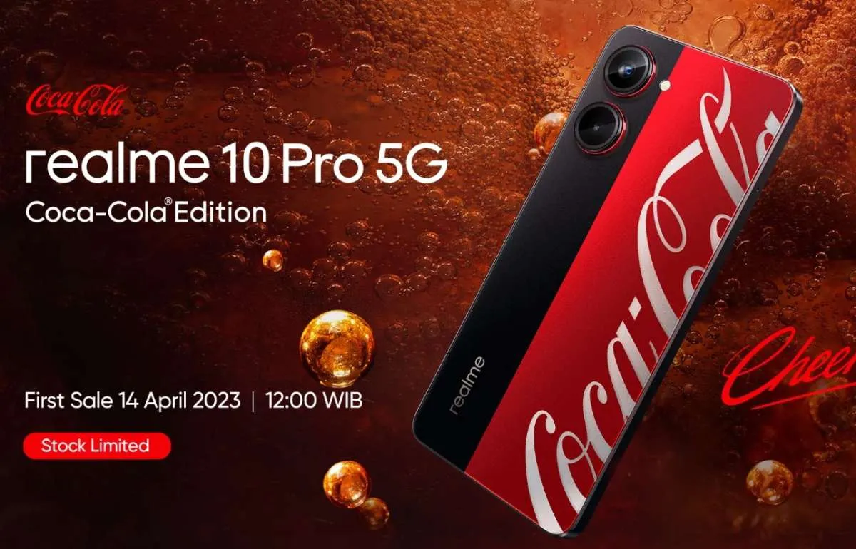 Sudah Bisa Dipesan, Intip Spesifikasi & Harga HP Realme 10 Pro 5G Coca-Cola Edition