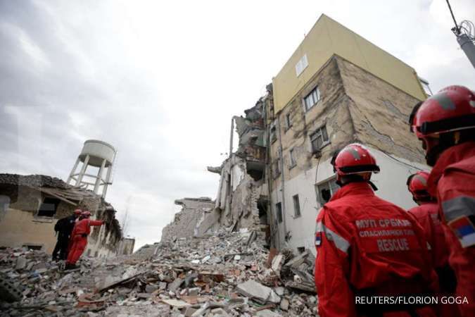 Gempa hebat mengguncang Albania, 21 tewas terkubur di bawah reruntuhan 