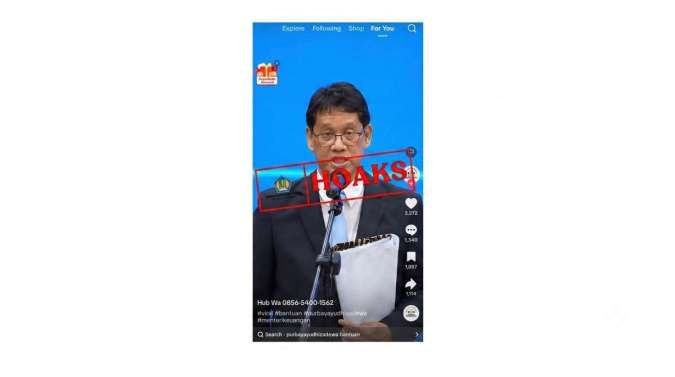 Kemenkeu: Video Menteri Purbaya Cari 700 Penerima Bantuan Adalah Hoaks Deepfake 