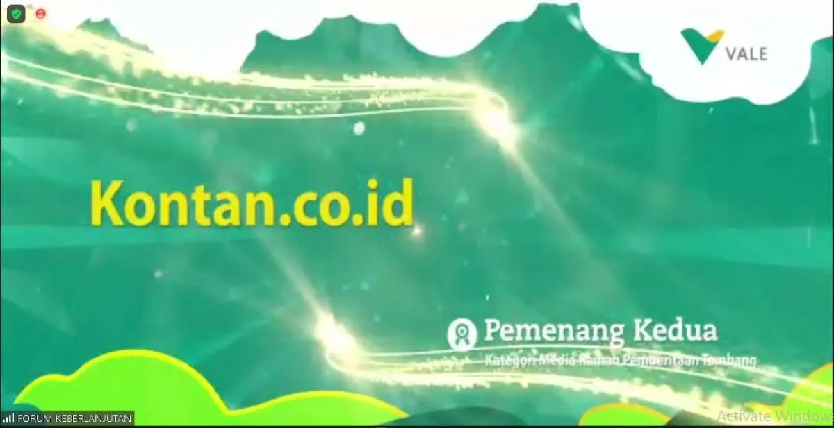 KONTAN Juara Pertama Lomba Penulisan Jurnalistik Vale Indonesia (INCO)