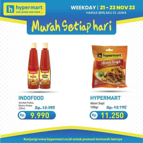 Promo Hypermart Hyper Diskon Weekday Periode 21-23 November 2023