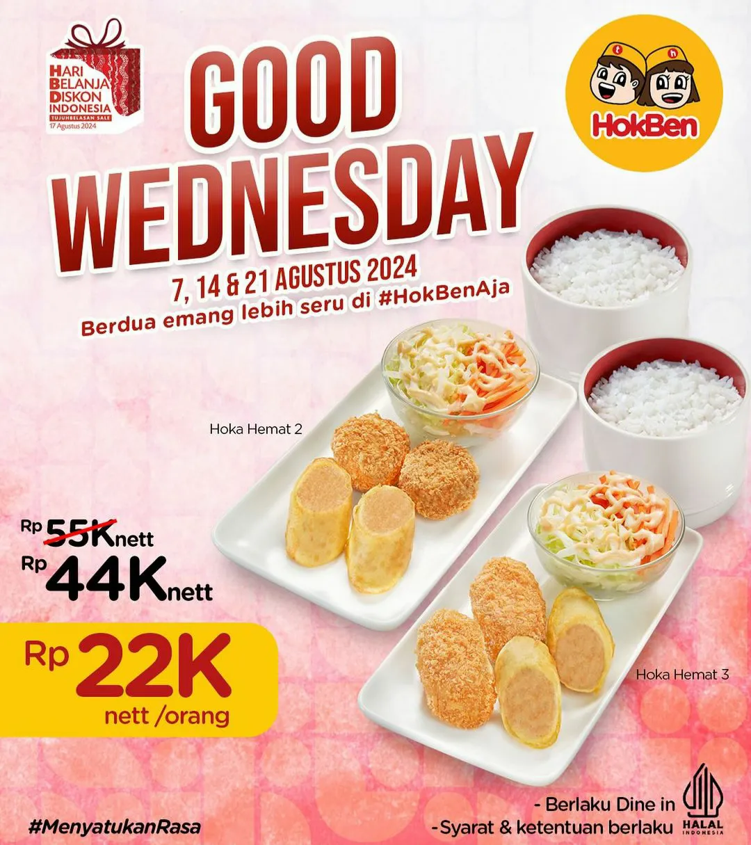 Promo Hokben khusus Rabu Agustus 2024