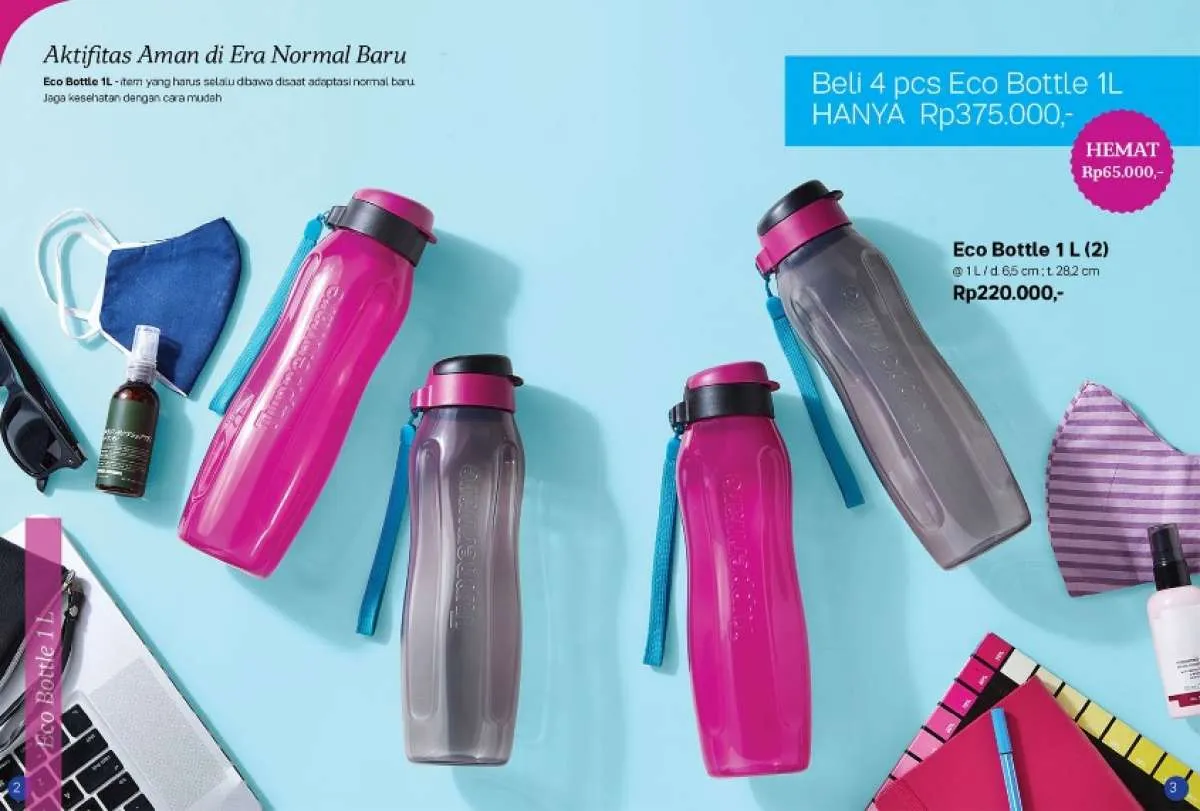 Tupperware promo Agustus 2020, khusus peralatan minum