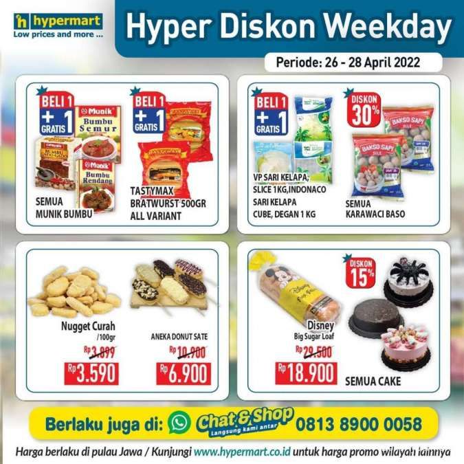 Promo Hypermart Mulai 26-28 April 2022