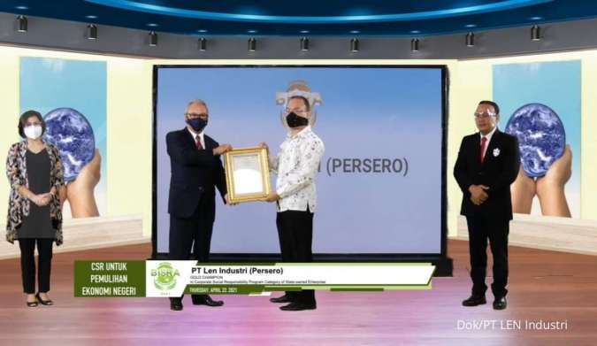 Ajang Perdana BISRA 2021, LEN Industri Raih Certificate Gold Champion
