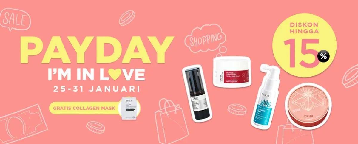 Promo Skincare ERHA Edisi Gajian Periode 25-31 Januari 2022, Cek di Sini!