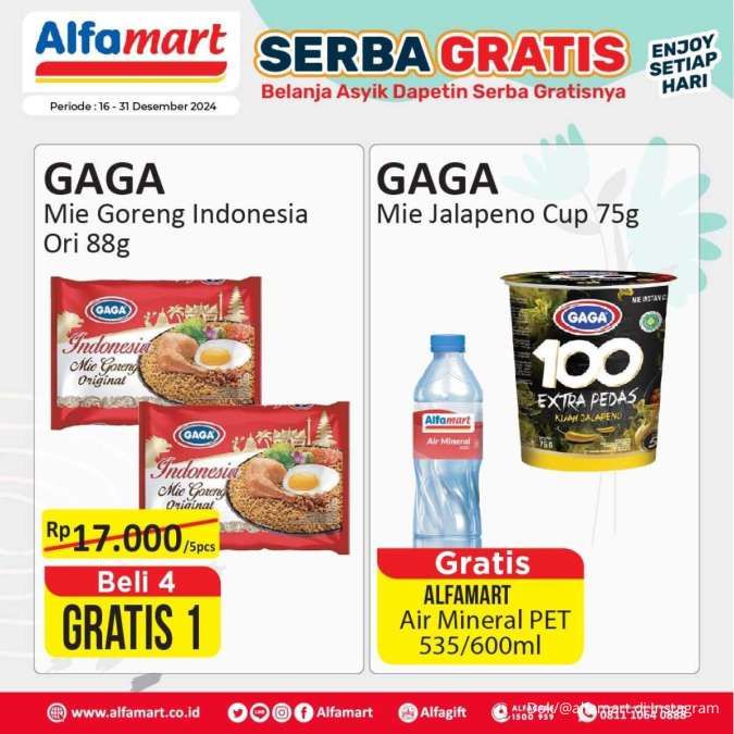 Promo Alfamart Serba Gratis 16-31 Desember 2024