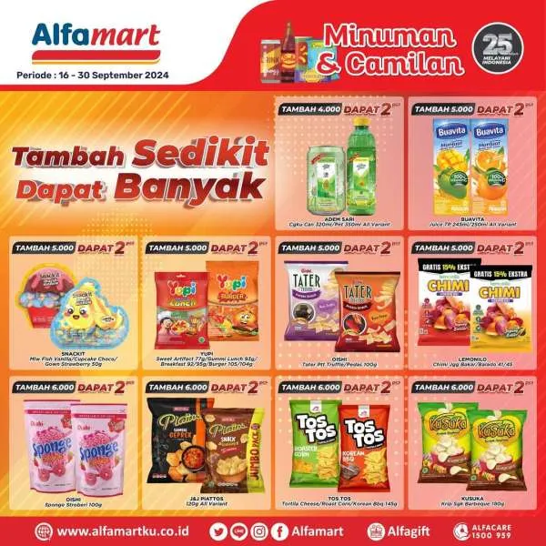 Promo Alfamart Snack Fair Periode 16-30 September 2024