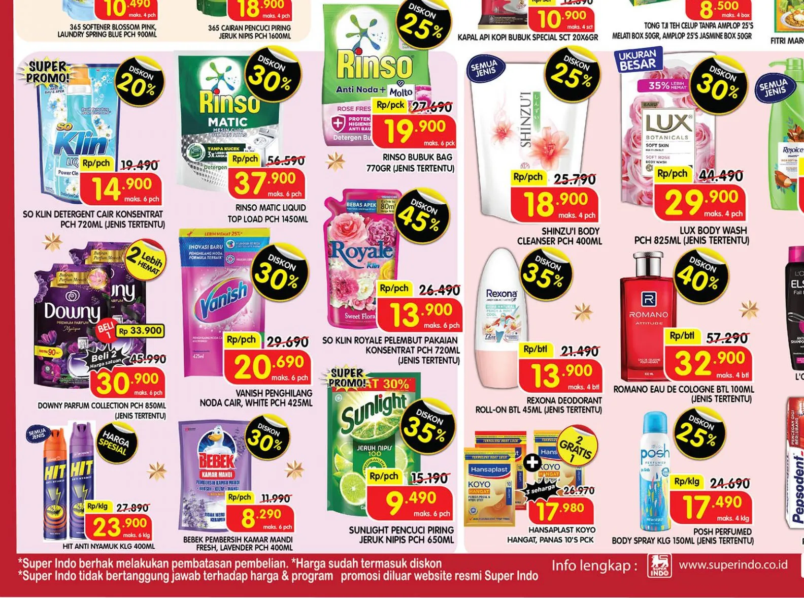 Promo Superindo Weekday Periode 4-7 Maret 2024