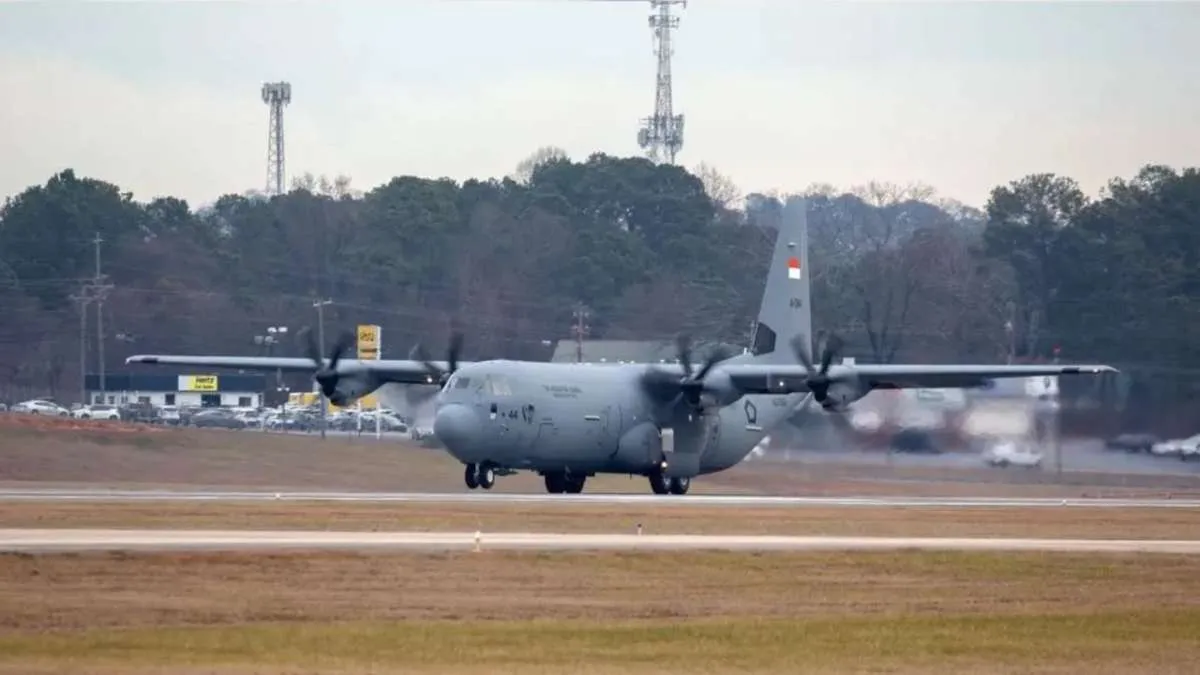 Pesawat Super Hercules C-130J Unit Kelima Pesanan Indonesia Telah Tiba