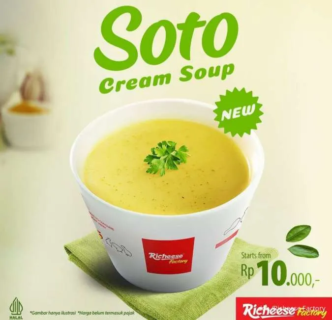 Menu baru Richeese Factory: Soto Cream Soup