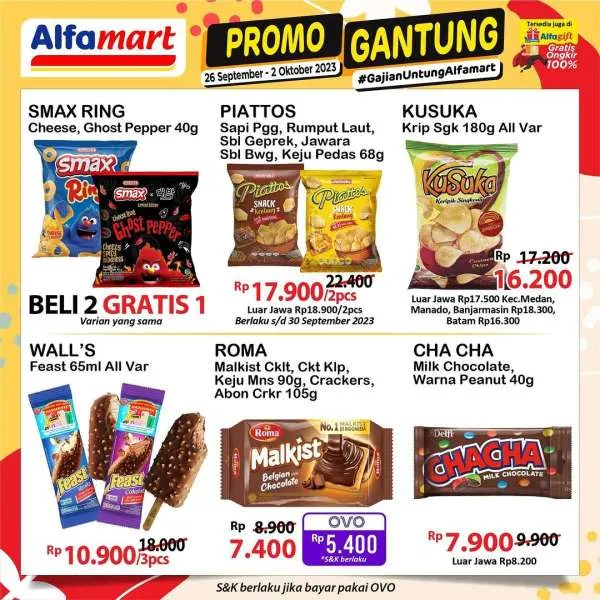 Promo Alfamart Gantung Periode 26 September-2 Oktober 2023