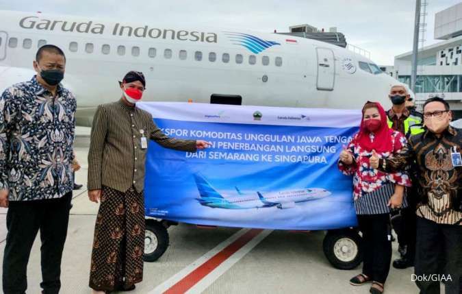 Garuda Indonesia (GIAA) Buka Rute Khusus Kargo Semarang - Singapura