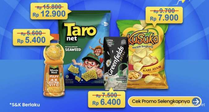 Promo Indomaret Super Hemat sampai 7 Agustus, Aneka Snack Tambah Rp 3.000 Dapat 2