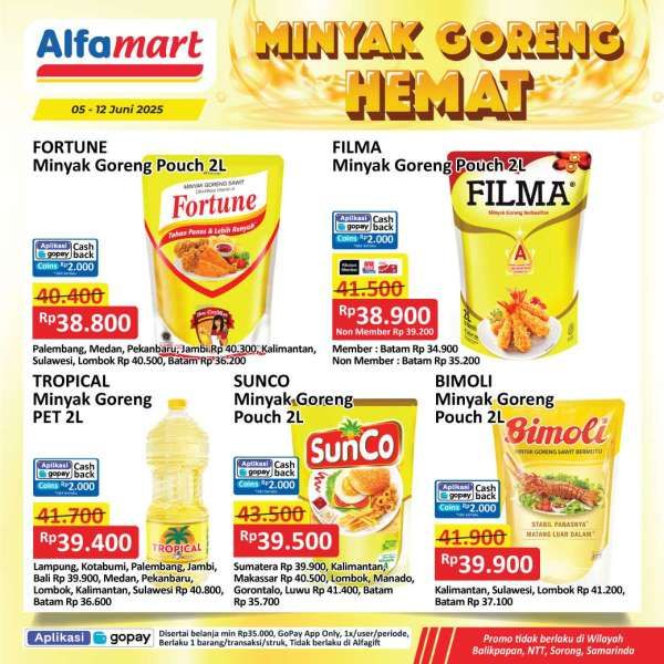Promo Minyak Goreng di Alfamart 5-12 Juni 2025