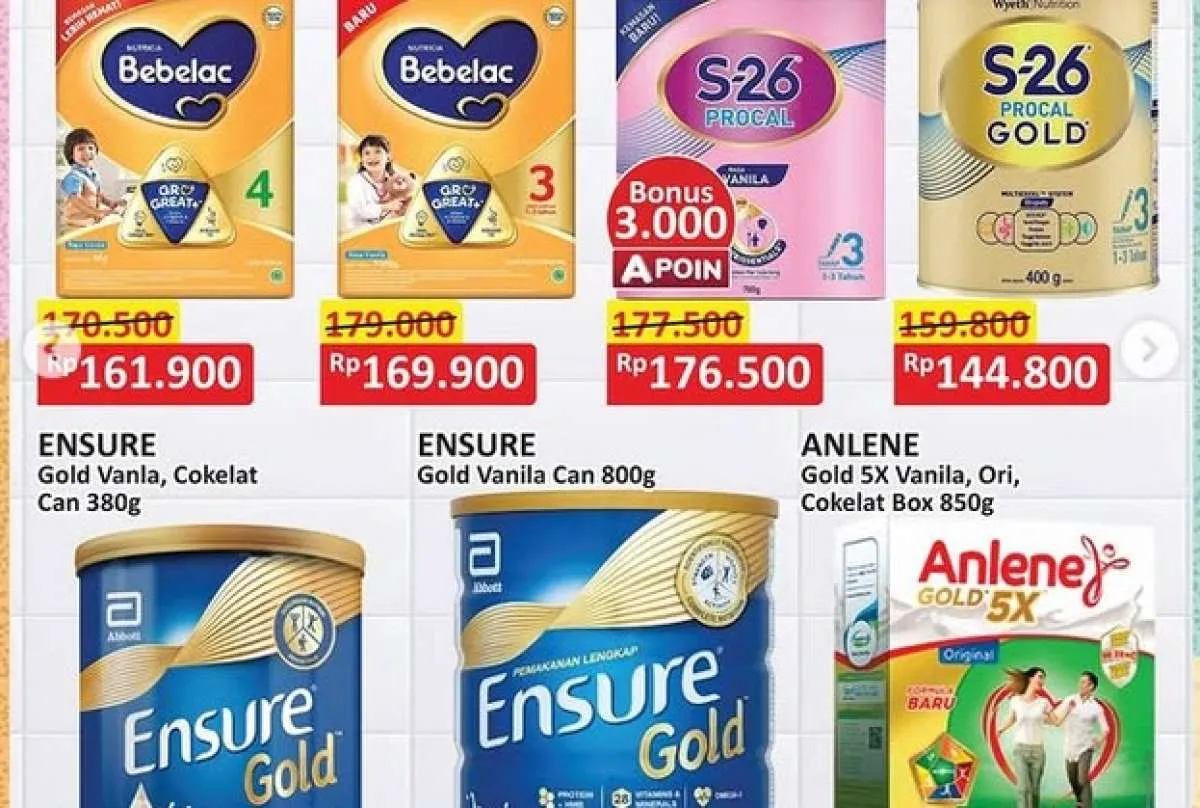 Promo JSM Alfamart Terbaru April 2025, Potongan Harga Bebelac Sampai Anlene