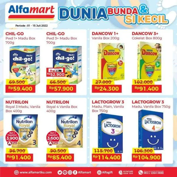 Promo Alfamart Dunia Bunda & Si Kecil Periode 1-15 Juli 2022