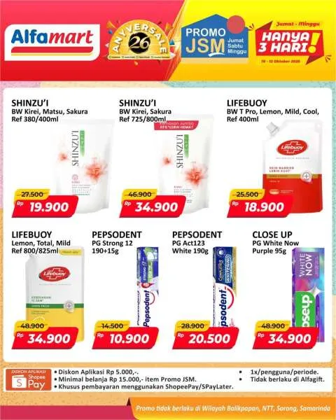 Promo JSM Alfamart Periode 10-12 Oktober 2025