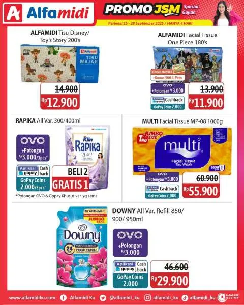 Promo JSM Alfamidi Spesial Gajian Periode 25-28 September 2025