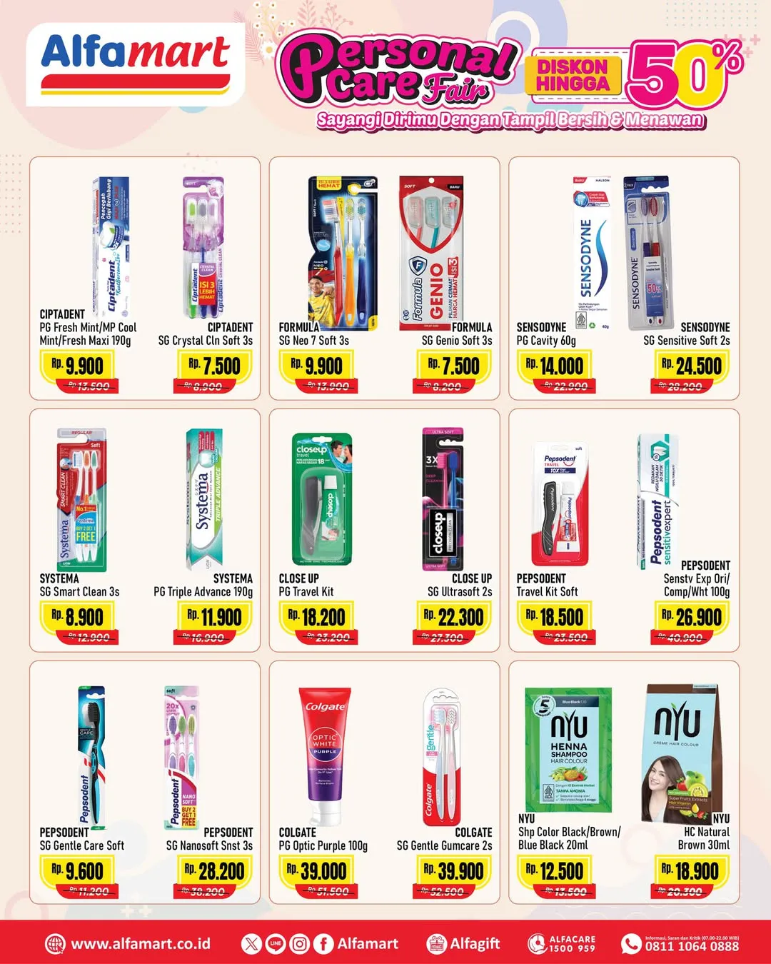 Promo Alfamart Personal Care Fair Periode 16-31 Oktober 2025