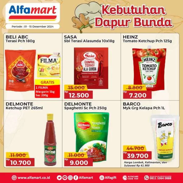 Promo Alfamart Kebutuhan Dapur Periode 1-15 Desember 2024