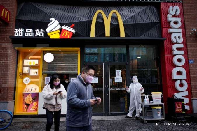Penjualan global McDonald's tertekan 22,2% pada kuartal I akibat wabah corona
