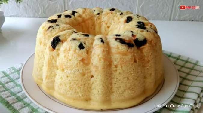 Modal Seuprit Hasil Maksimal! Resep Bluder Cake Kukus Cuma 1 Telur, Empuk dan Gampang