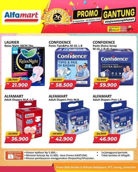Promo Alfamart Gantung Periode 26 September-2 Oktober 2025