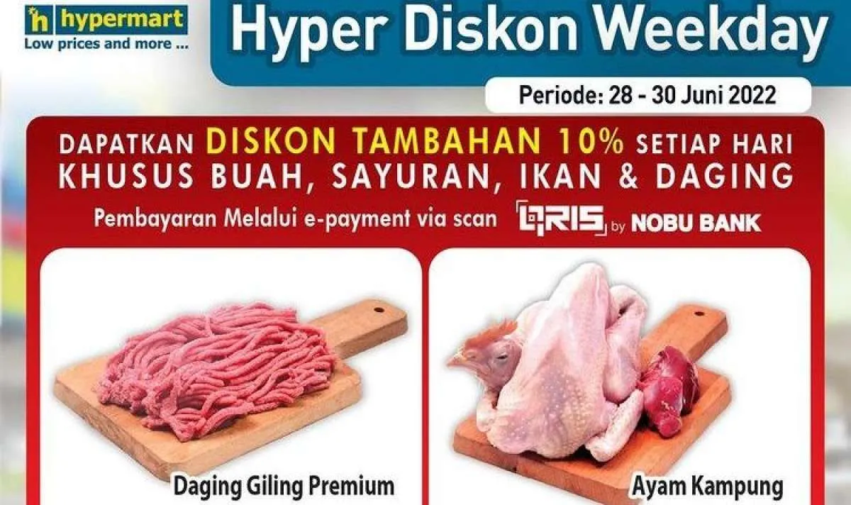 Promo Hypermart Terbaru di Bulan Juni 2022, Jangan Melewatkan Tambahan Diskon
