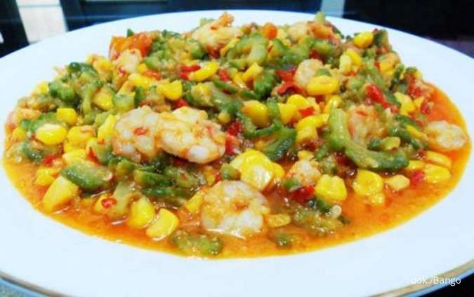 Resep Pare Udang Jagung Manis, Menu Diet Nikmat Tanpa Rasa Pahit