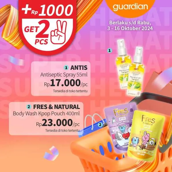 Promo Guardian Super Hemat Periode 3-16 Oktober 2024