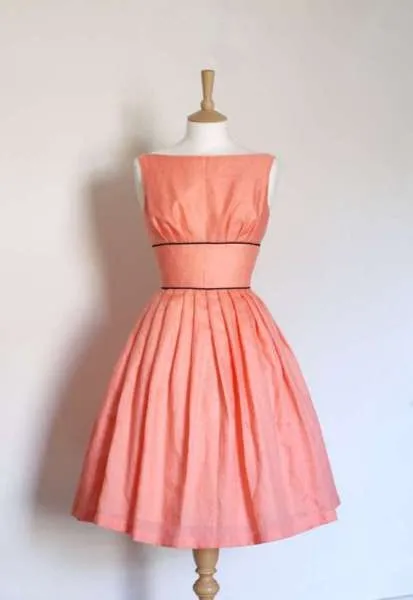 Coral pink dress