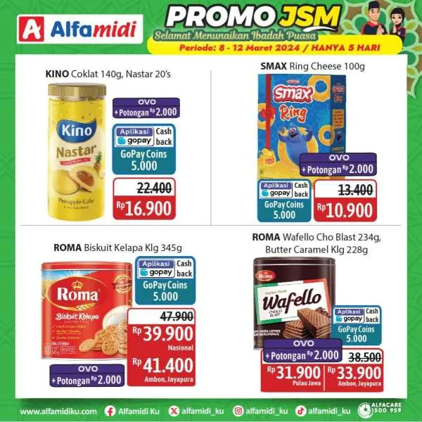 Promo JSM Alfamidi Hanya 5 Hari Periode 8-12 Maret 2024