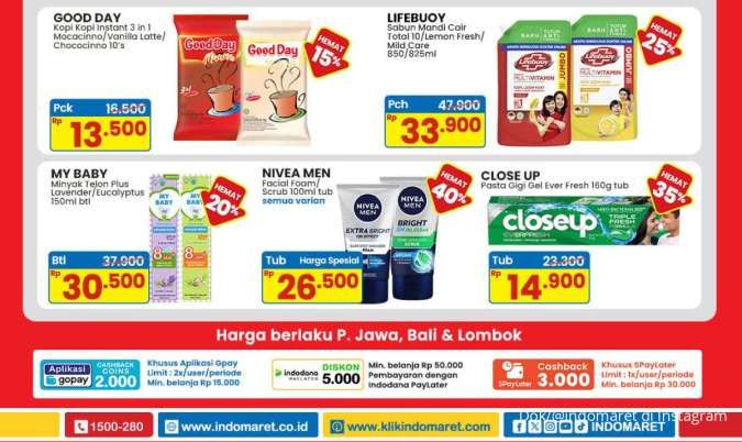Promo Indomaret 7 Mei 2025, Lifebuoy dan Good Day Paling Murah Berakhir Hari Ini
