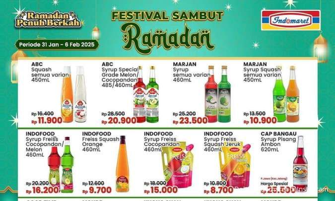 Promo Indomaret Jelang Ramadan Berakhir 6 Februari 2025, Ada Harga Hemat di Alfamart