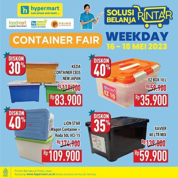 Promo Hypermart Hyper Diskon Weekday Periode 16-18 Mei 2023