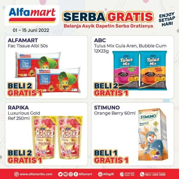 Promo Alfamart Serba Gratis Periode 1-15 Juni 2022