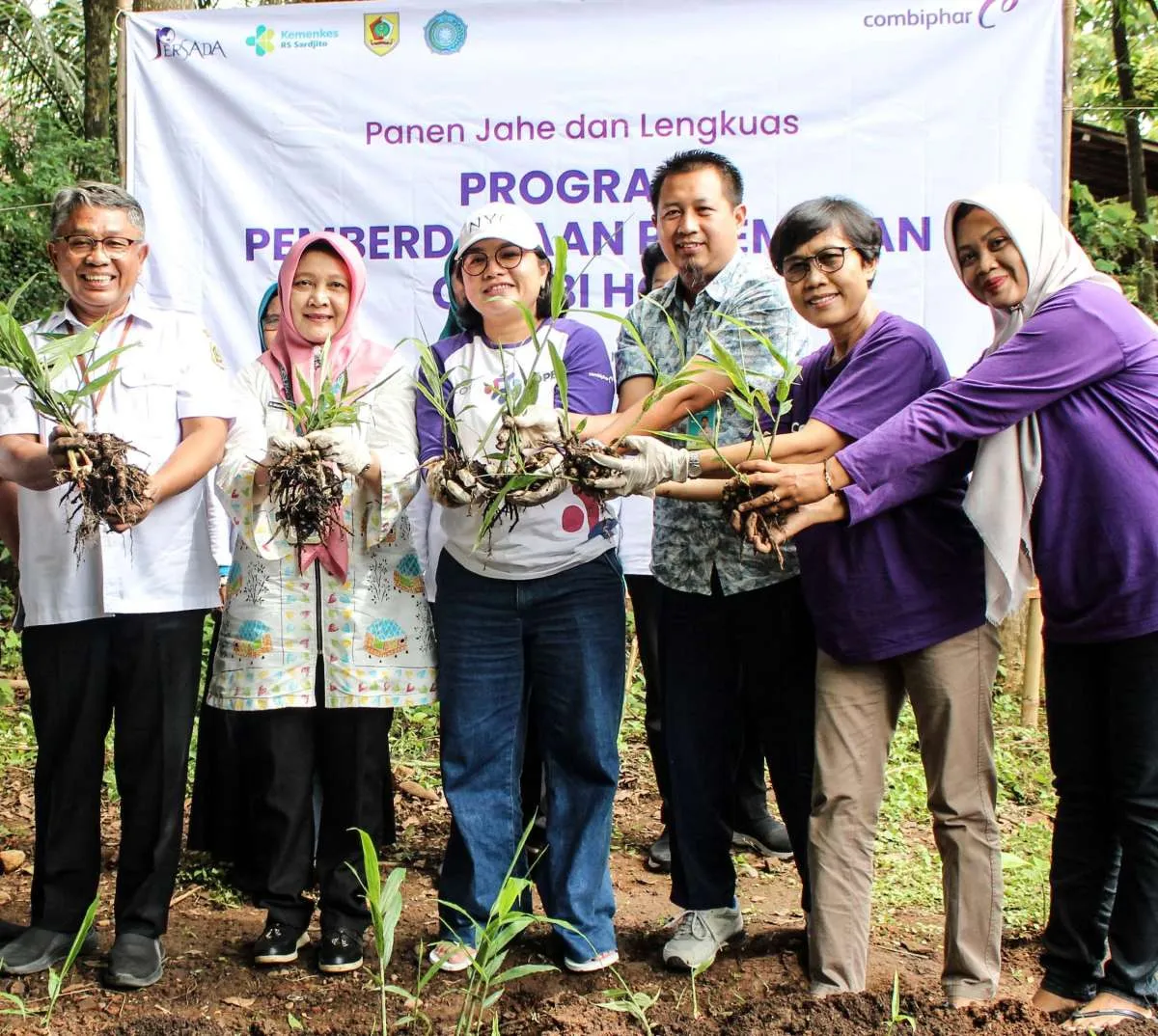 Combiphar Serap Hasil Panen Jahe dan Lengkuas Hasil 5 Desa Binaan di Jawa Tengah