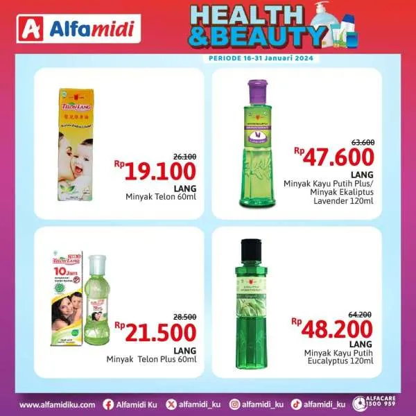 Promo Alfamidi Health & Beauty Periode 16-31 Januari 2024