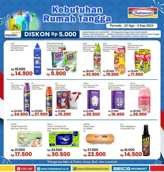 Promo Indomaret Super Hemat Periode 22 Agustus-4 September 2024