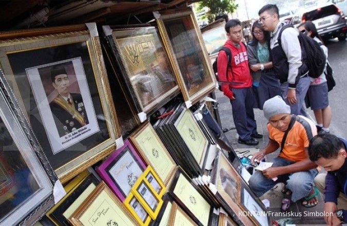 Disambangi Paspampres, pedagang bingkai foto ini tak mengira akan dikunjungi Jokowi