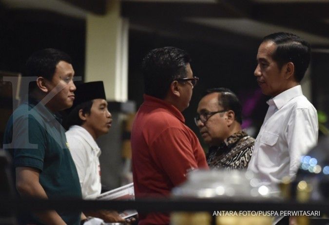 Hadir di Plataran Menteng, Jokowi gelar rapat bersama partai pendukung koalisi