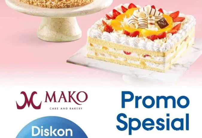 Promo Mako Bakery x BRI sampai 31 Oktober, Beli Whole Cake Favorit Diskon 50%
